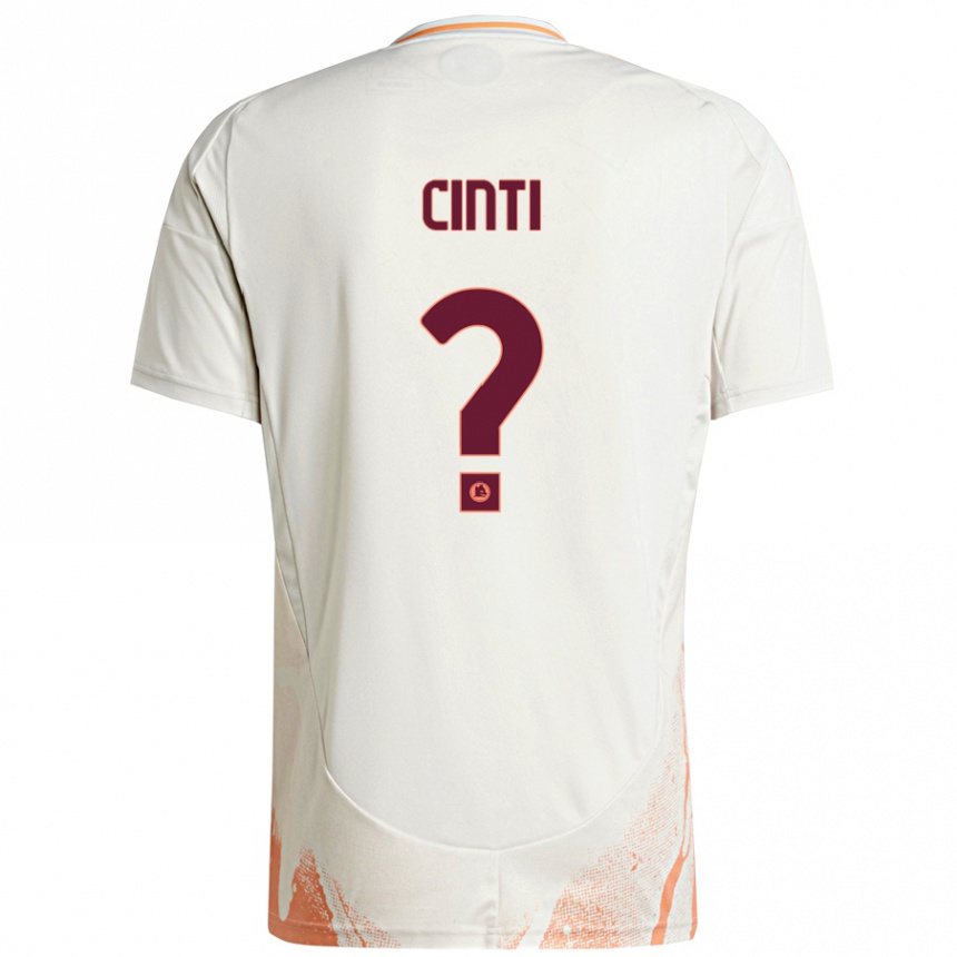 גברים כדורגל Valerio Cinti #0 קרם לבן כתום הרחק ג'רזי 2024/25