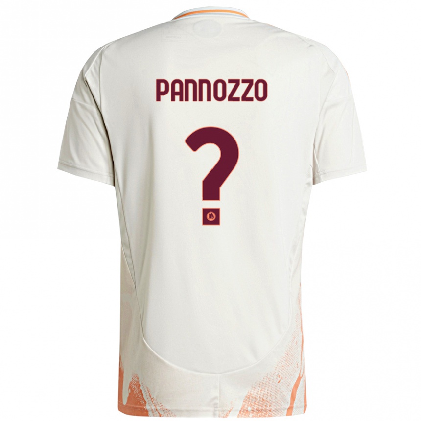 גברים כדורגל Nicolò Pannozzo #0 קרם לבן כתום הרחק ג'רזי 2024/25