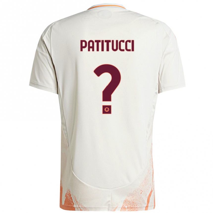 גברים כדורגל Christian Patitucci #0 קרם לבן כתום הרחק ג'רזי 2024/25