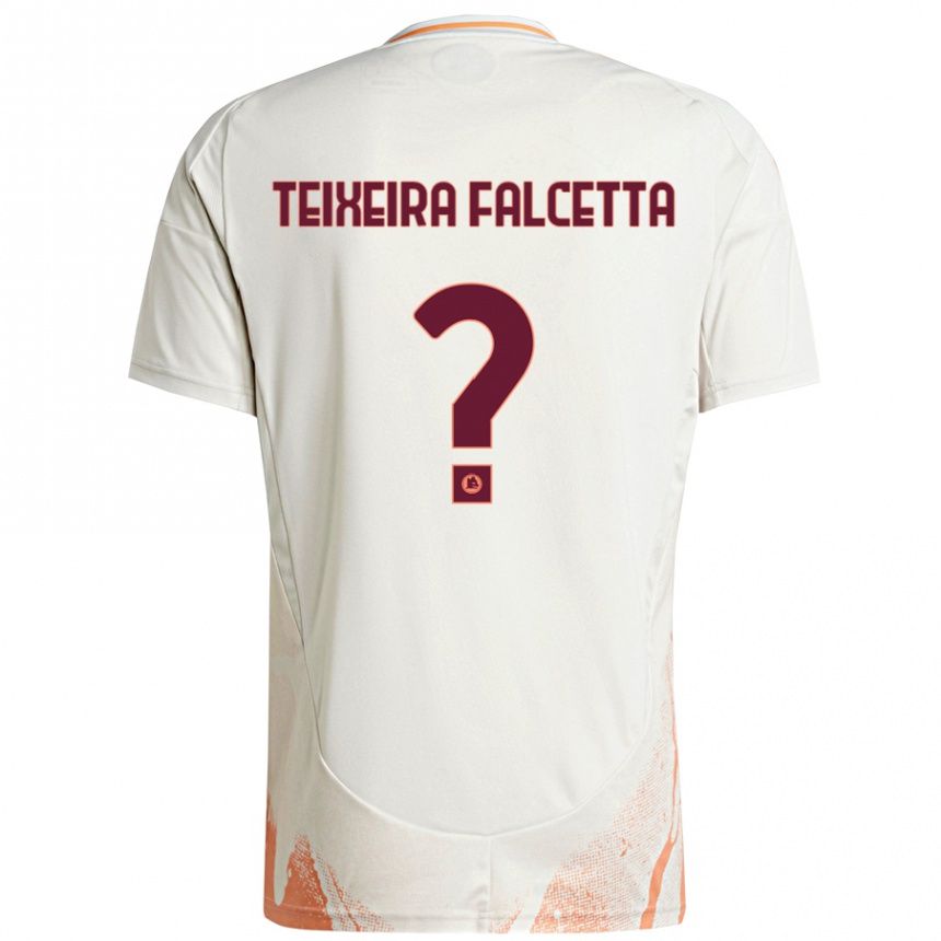 גברים כדורגל Pietro Teixeira Falcetta #0 קרם לבן כתום הרחק ג'רזי 2024/25