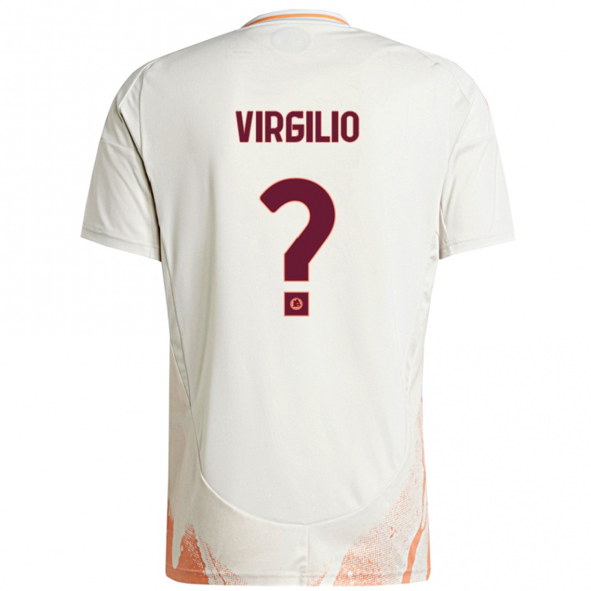 גברים כדורגל Cristian Virgilio #0 קרם לבן כתום הרחק ג'רזי 2024/25