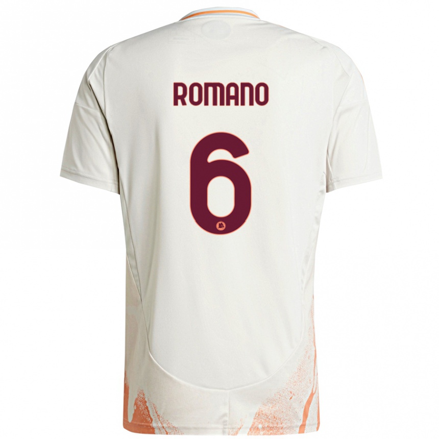 גברים כדורגל Alessandro Romano #6 קרם לבן כתום הרחק ג'רזי 2024/25