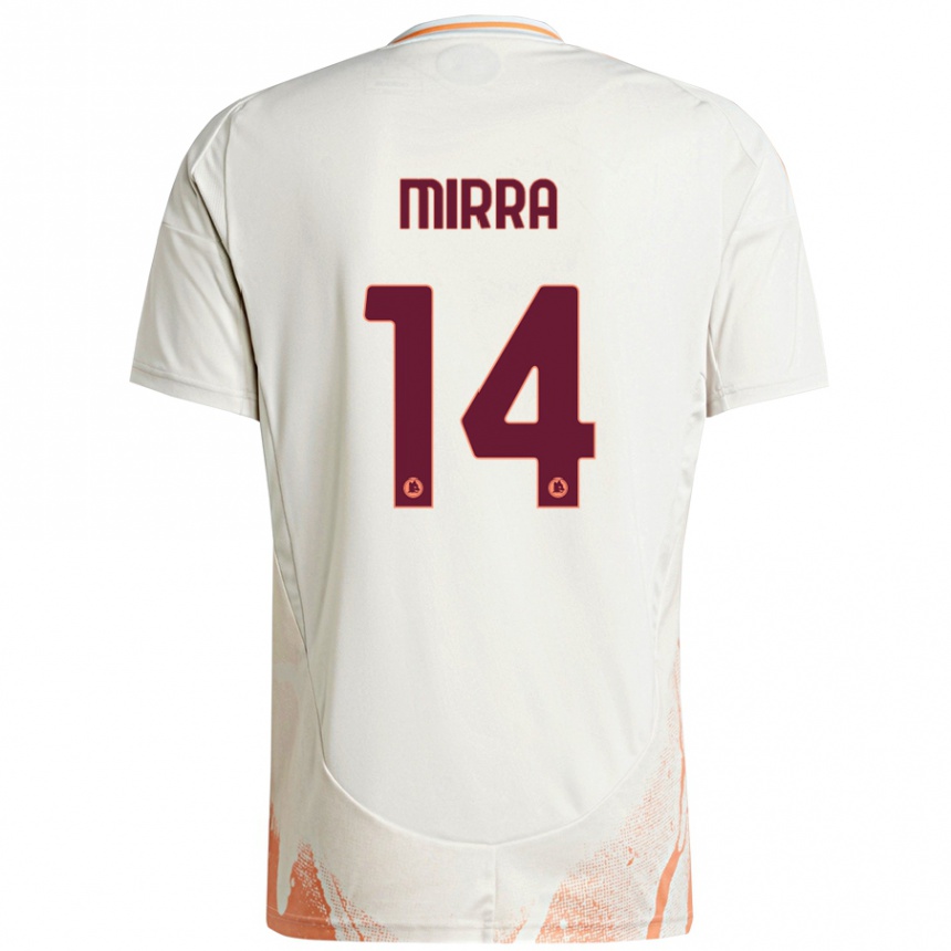 גברים כדורגל Jacopo Mirra #14 קרם לבן כתום הרחק ג'רזי 2024/25