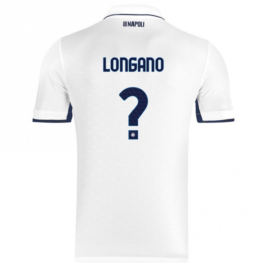 גברים כדורגל Salvatore Longano #0 כחול רויאל לבן הרחק ג'רזי 2024/25