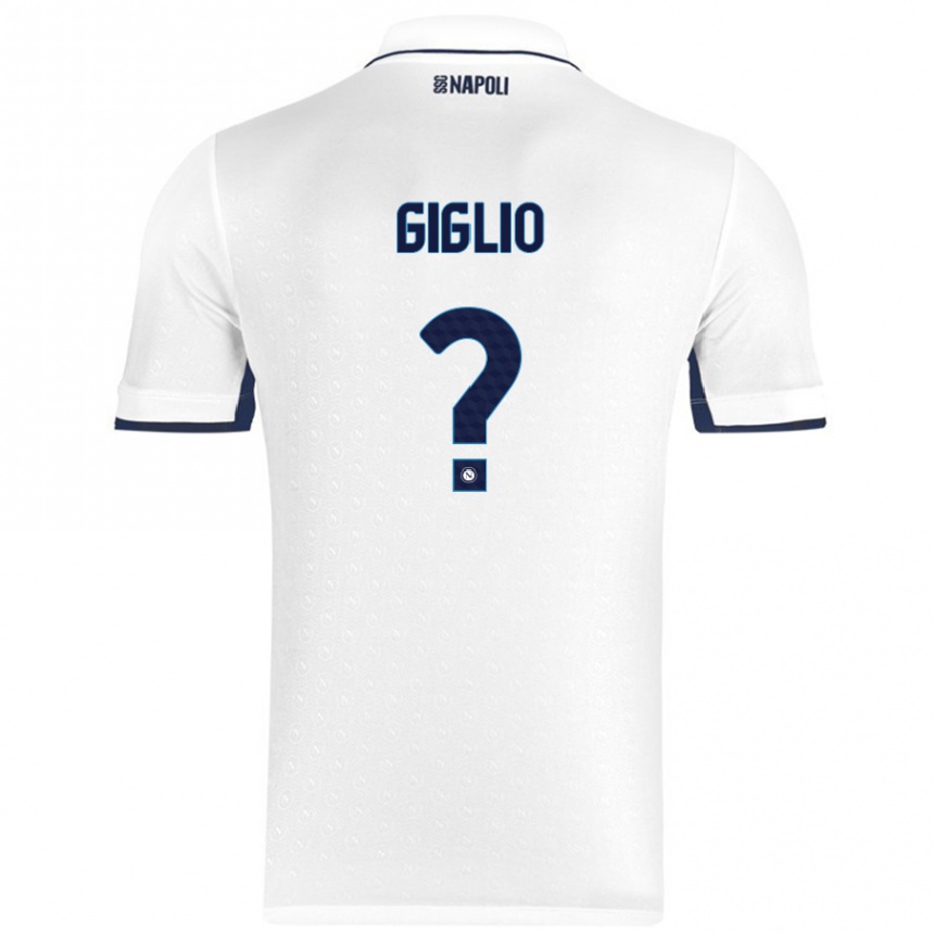 גברים כדורגל Angelo Giglio #0 כחול רויאל לבן הרחק ג'רזי 2024/25