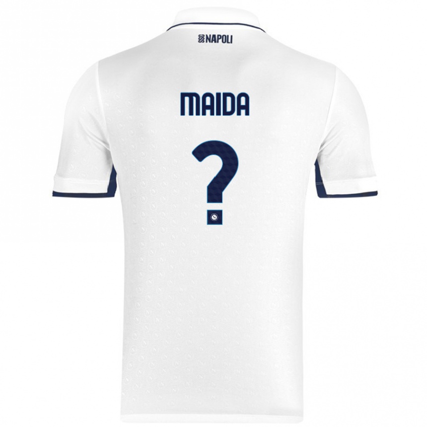 גברים כדורגל Giuseppe Maida #0 כחול רויאל לבן הרחק ג'רזי 2024/25