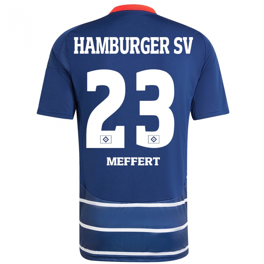 גברים כדורגל יונאס מפרט #23 כחול כהה הרחק ג'רזי 2024/25