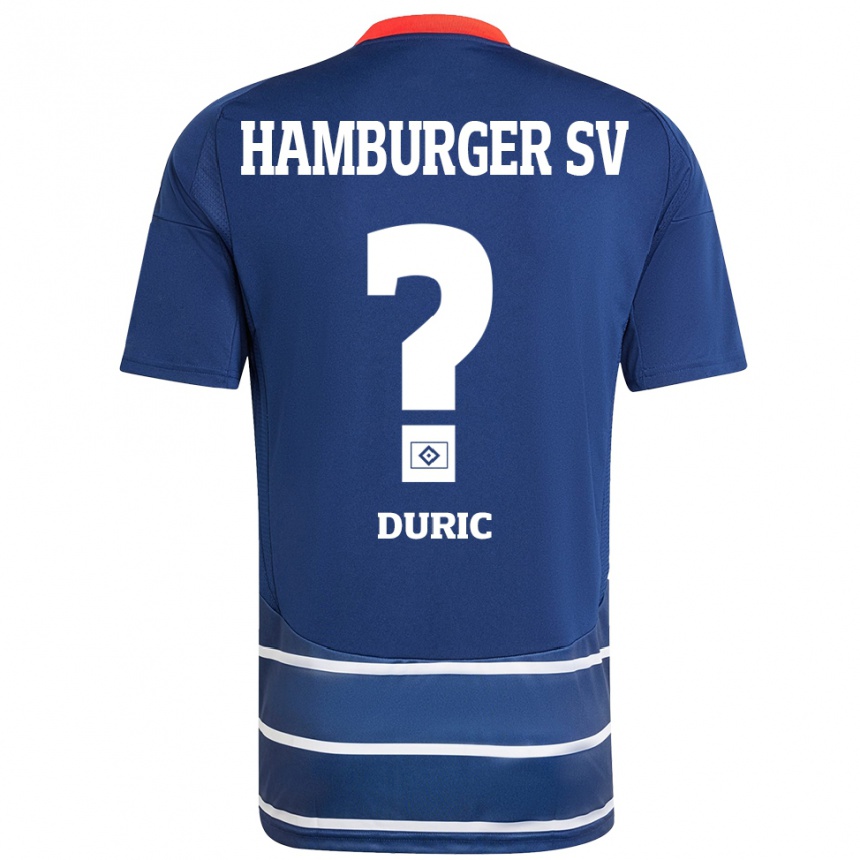גברים כדורגל Goran Duric #0 כחול כהה הרחק ג'רזי 2024/25