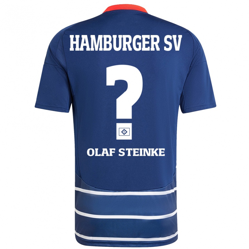 גברים כדורגל Eric Olaf Steinke #0 כחול כהה הרחק ג'רזי 2024/25