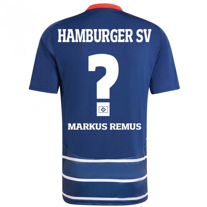 גברים כדורגל Markus Remus #0 כחול כהה הרחק ג'רזי 2024/25