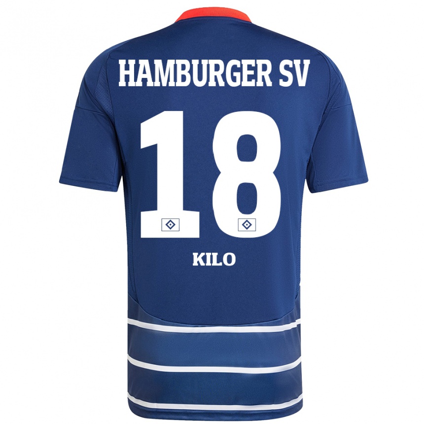 גברים כדורגל ג׳סי קילו #18 כחול כהה הרחק ג'רזי 2024/25