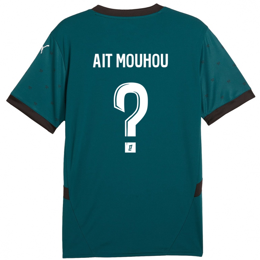גברים כדורגל Nassim Ait Mouhou #0 ירוק כהה הרחק ג'רזי 2024/25