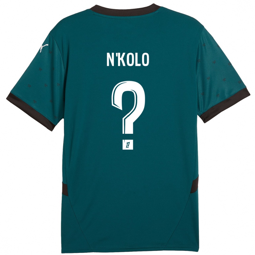 גברים כדורגל Pierre N'kolo #0 ירוק כהה הרחק ג'רזי 2024/25