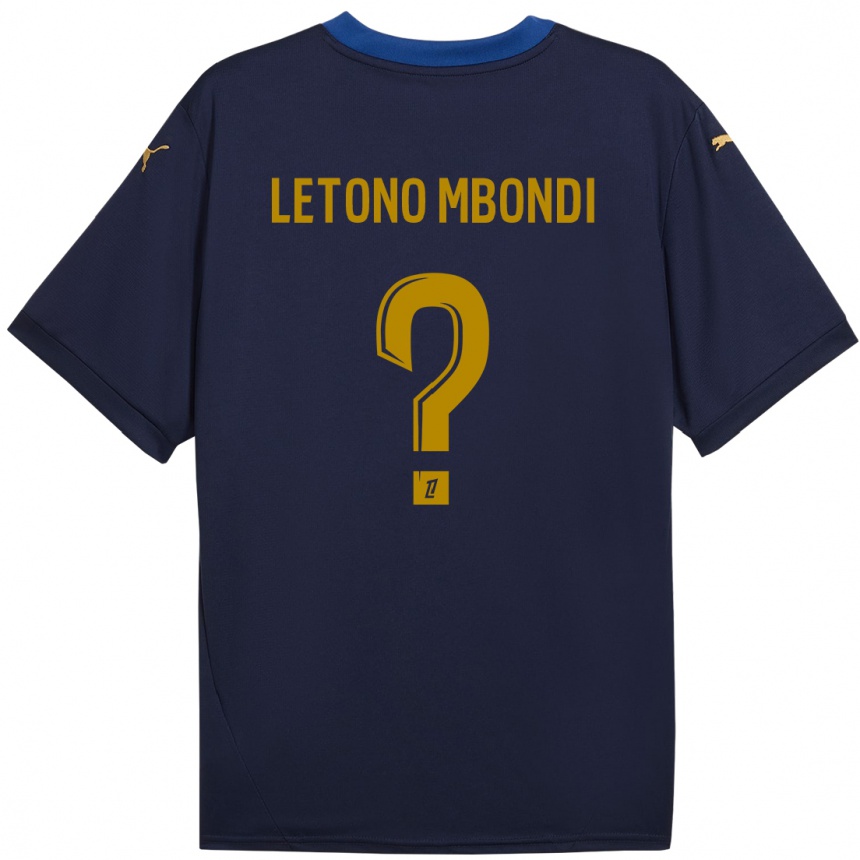 גברים כדורגל Christ-Emmanuel Letono Mbondi #0 זהב חיל הים הרחק ג'רזי 2024/25