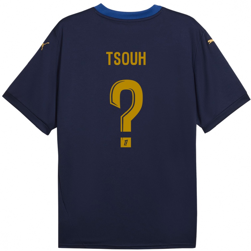 גברים כדורגל Justin Tsouh #0 זהב חיל הים הרחק ג'רזי 2024/25