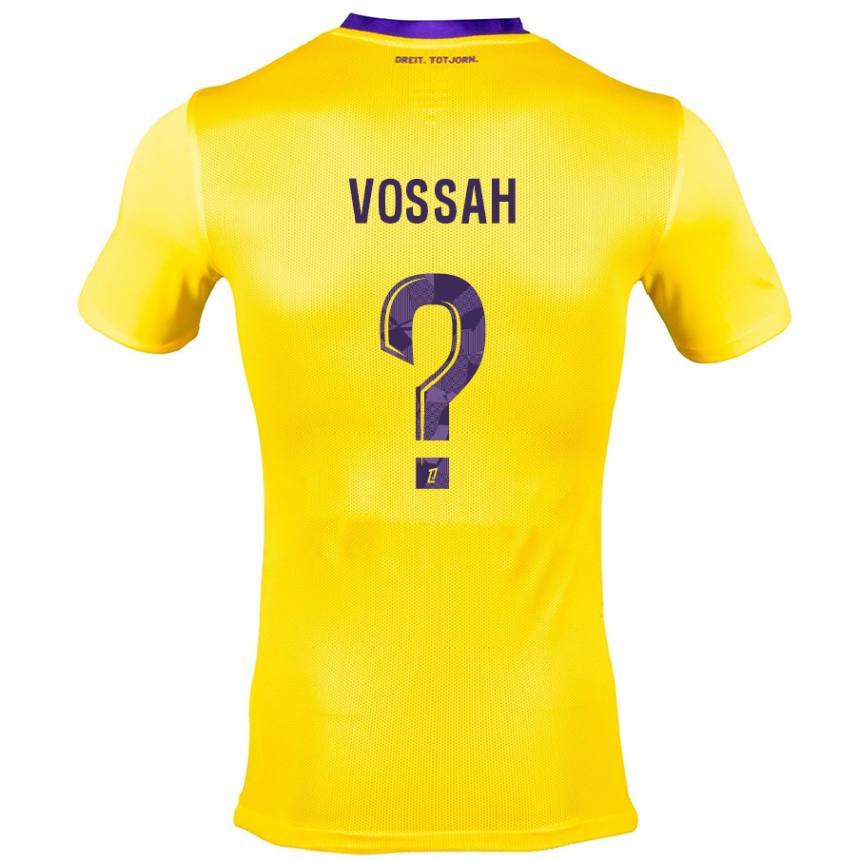 גברים כדורגל Alexis Vossah #0 צהוב סגול הרחק ג'רזי 2024/25