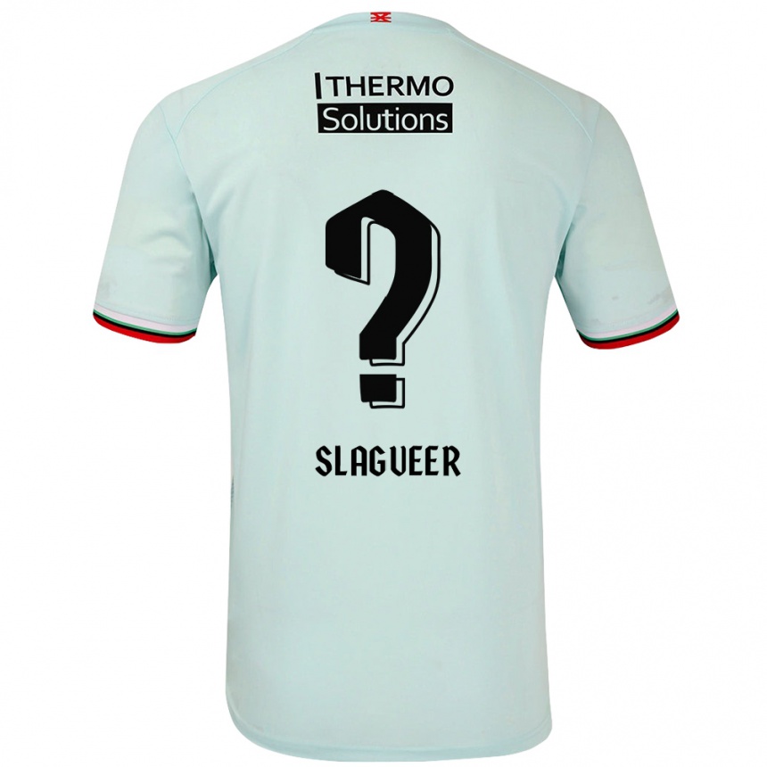 גברים כדורגל Derrick Slagveer #0 ירוק בהיר הרחק ג'רזי 2024/25