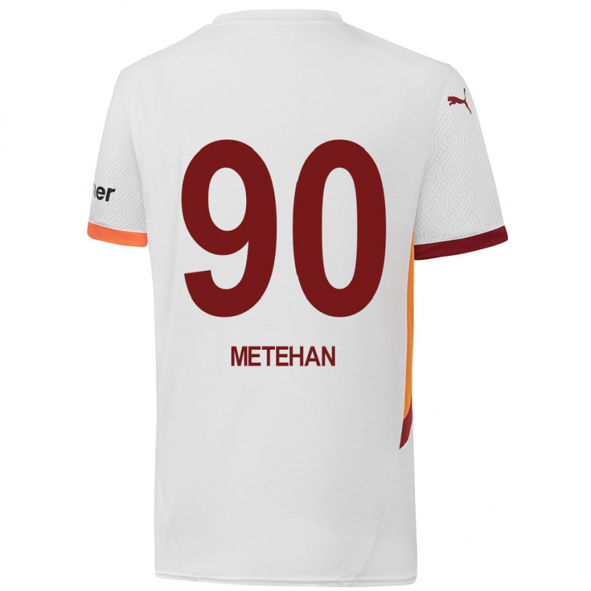 גברים כדורגל מתהאן בלטאצ'י #90 לבן צהוב אדום הרחק ג'רזי 2024/25