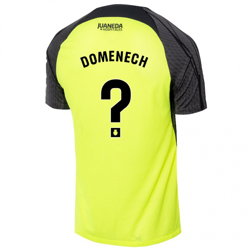 גברים כדורגל Marc Domenech #0 ירוק פלואורסצנטי שחור הרחק ג'רזי 2024/25
