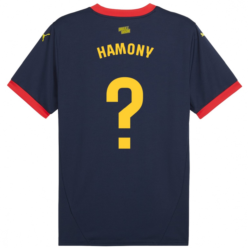 גברים כדורגל Mohammed Hamony #0 אדום כהה הרחק ג'רזי 2024/25