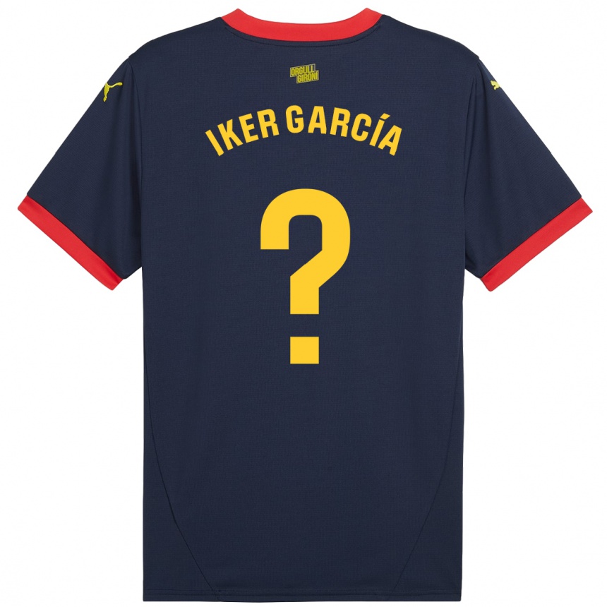 גברים כדורגל Iker García #0 אדום כהה הרחק ג'רזי 2024/25