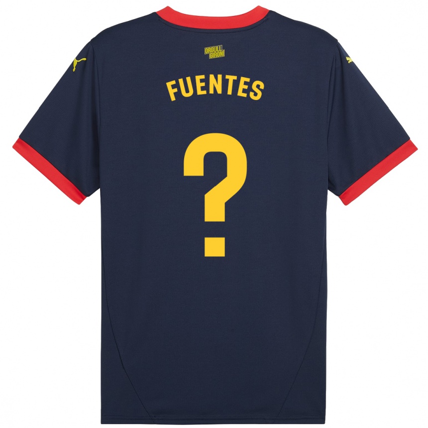 גברים כדורגל Jaime Fuentes #0 אדום כהה הרחק ג'רזי 2024/25