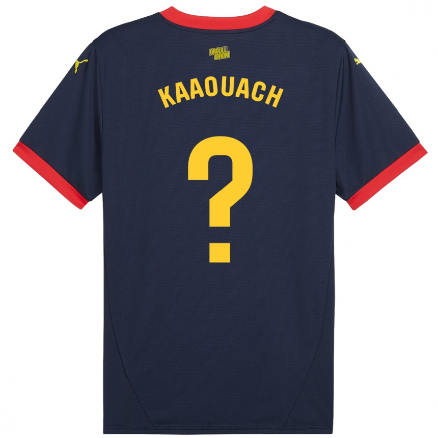 גברים כדורגל Nabil Kaaouach #0 אדום כהה הרחק ג'רזי 2024/25