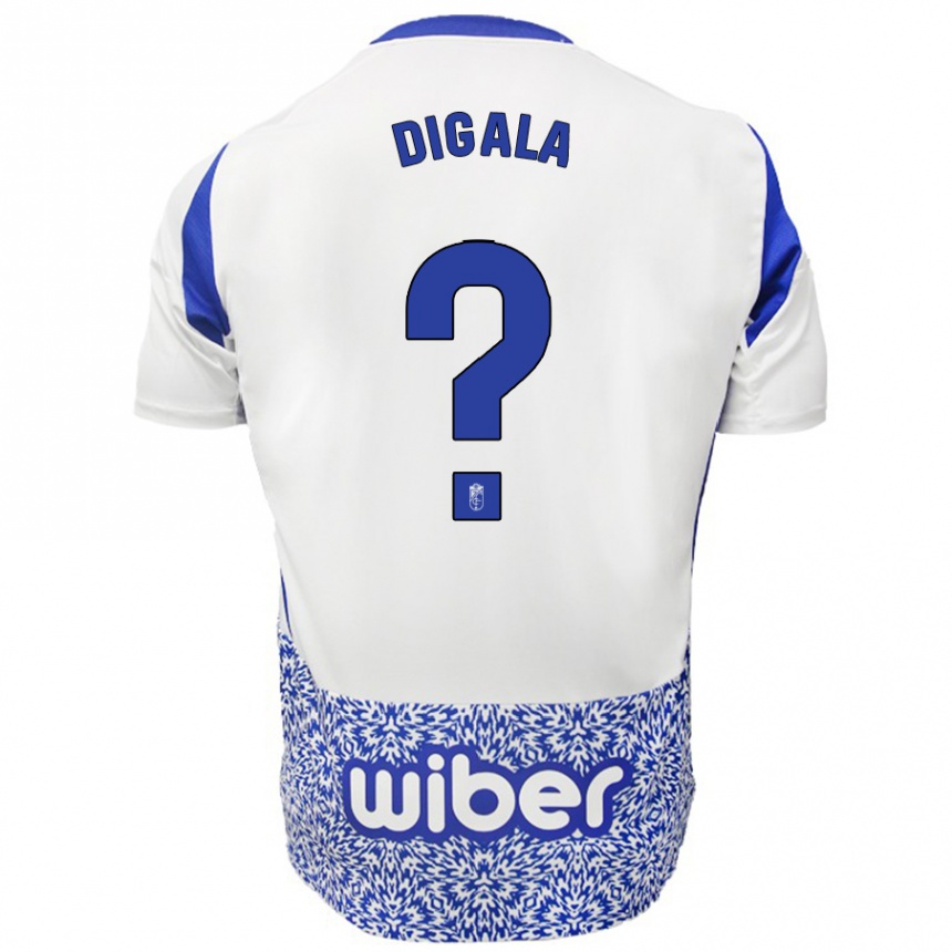 גברים כדורגל Gonzaldo Digala #0 לבן כחול הרחק ג'רזי 2024/25