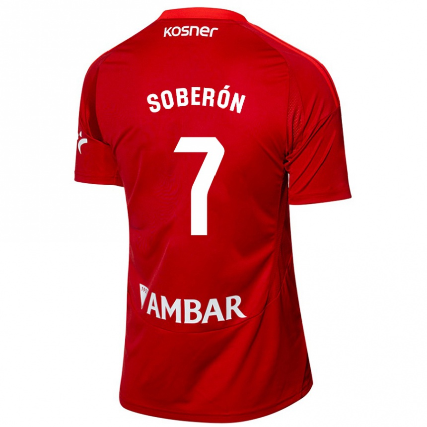 גברים כדורגל Mario Soberón #7 לבן כחול הרחק ג'רזי 2024/25