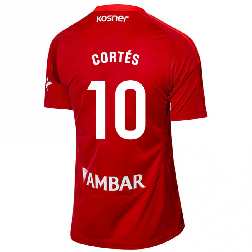 גברים כדורגל Pablo Cortés #10 לבן כחול הרחק ג'רזי 2024/25