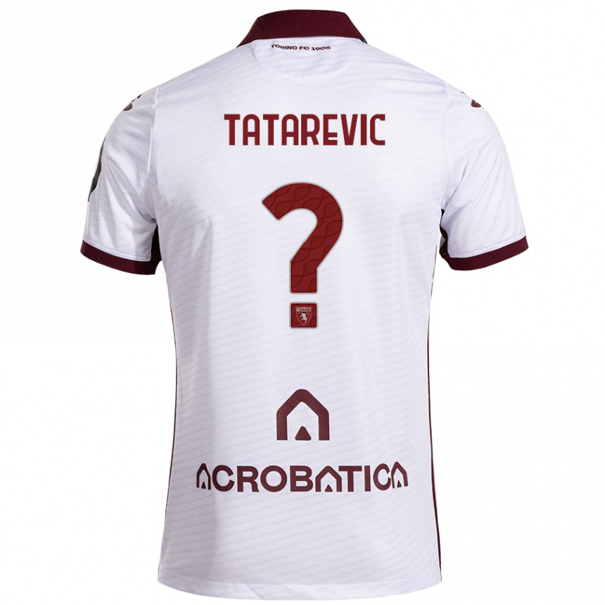 גברים כדורגל Dino Tatarevic #0 חום לבן הרחק ג'רזי 2024/25