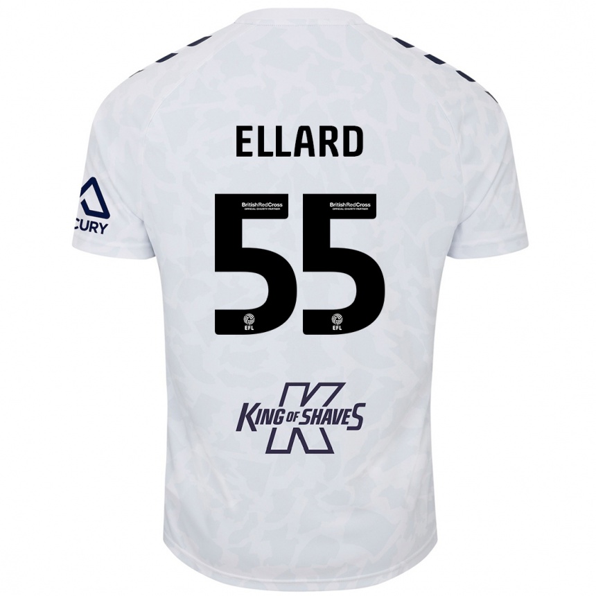 גברים כדורגל Aston Ellard #55 לָבָן הרחק ג'רזי 2024/25