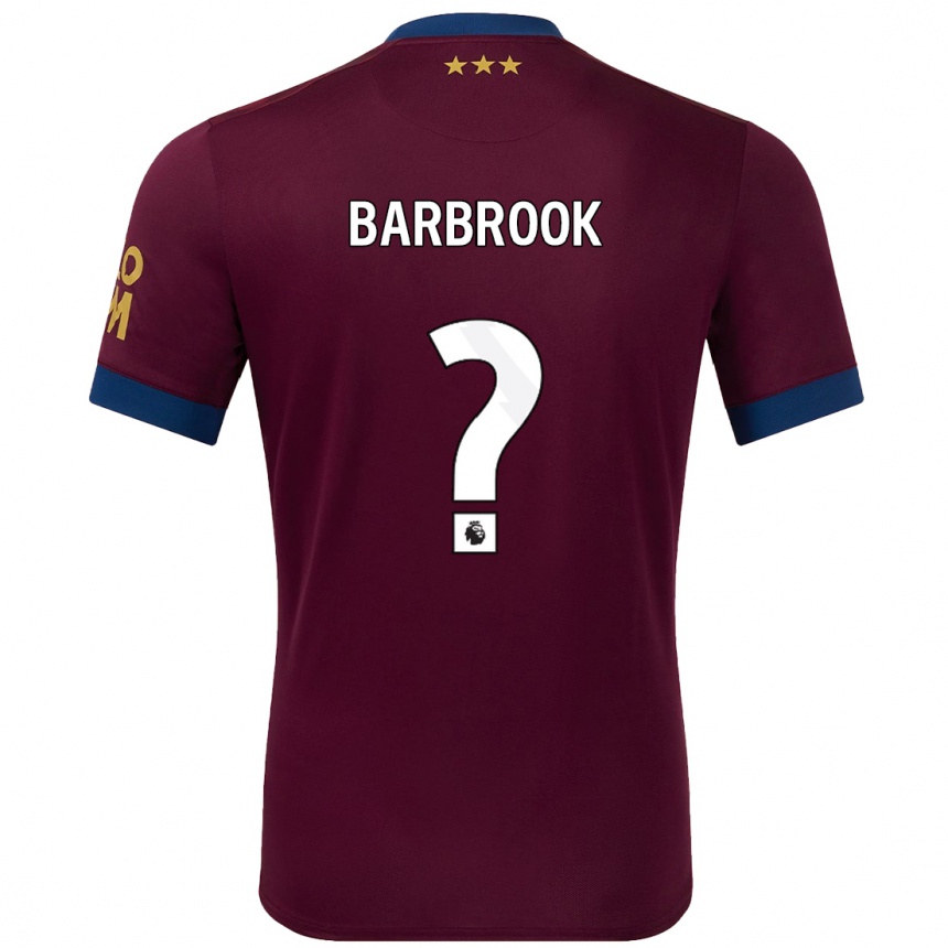 גברים כדורגל Harry Barbrook #0 חוּם הרחק ג'רזי 2024/25