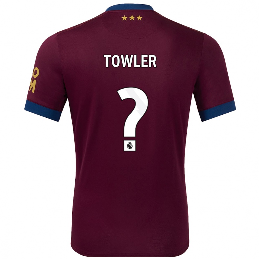 גברים כדורגל Luke Towler #0 חוּם הרחק ג'רזי 2024/25