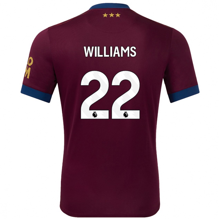 גברים כדורגל Evie Williams #22 חוּם הרחק ג'רזי 2024/25