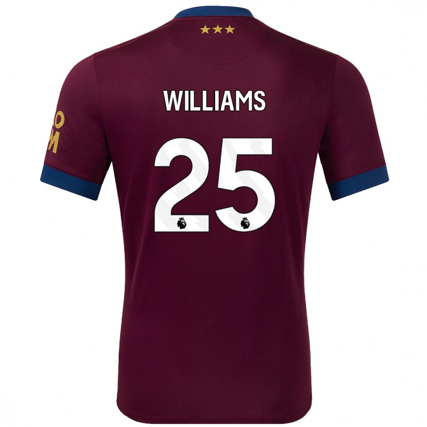 גברים כדורגל Erin Williams #25 חוּם הרחק ג'רזי 2024/25