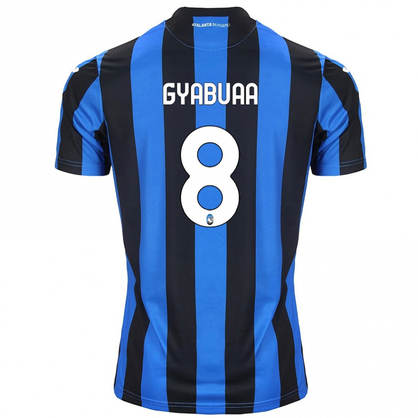 נשים כדורגל Emmanuel Gyabuaa #8 כחול שחור ג'רזי ביתית 2024/25