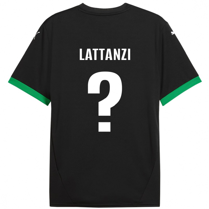נשים כדורגל Luca Lattanzi #0 שחור ירוק כהה ג'רזי ביתית 2024/25