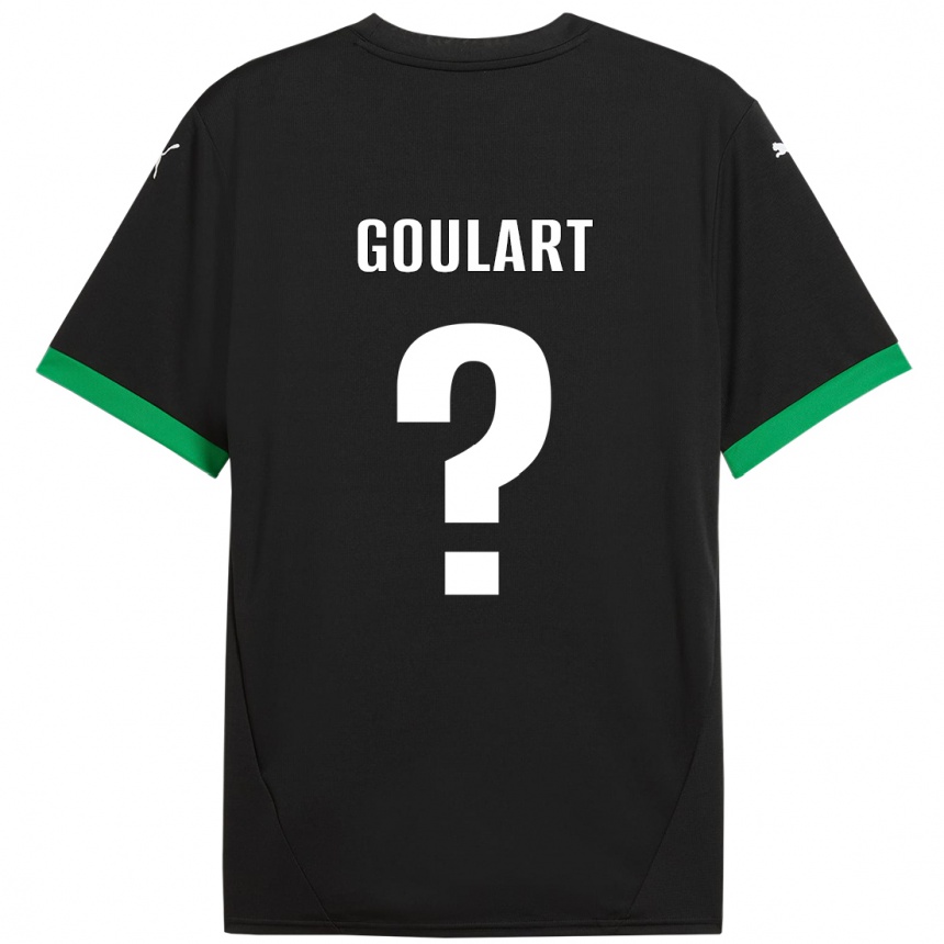 נשים כדורגל Yago Goulart #0 שחור ירוק כהה ג'רזי ביתית 2024/25