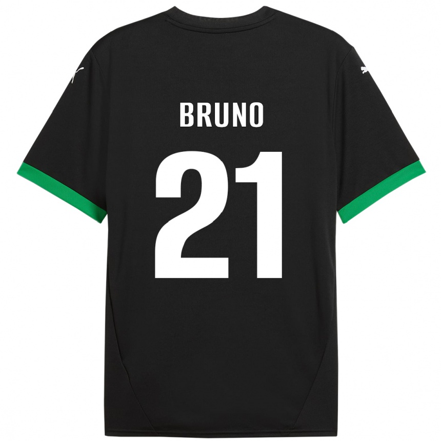 נשים כדורגל Kevin Bruno #21 שחור ירוק כהה ג'רזי ביתית 2024/25