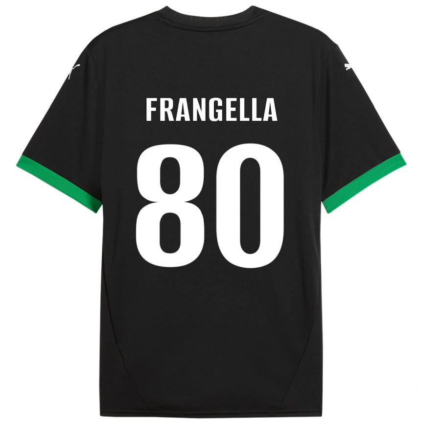 נשים כדורגל Christian Frangella #80 שחור ירוק כהה ג'רזי ביתית 2024/25