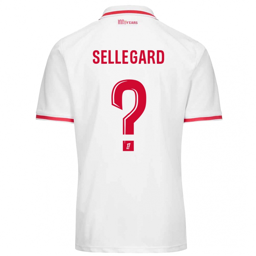נשים כדורגל Alexander Sellegard #0 לבן אדום ג'רזי ביתית 2024/25