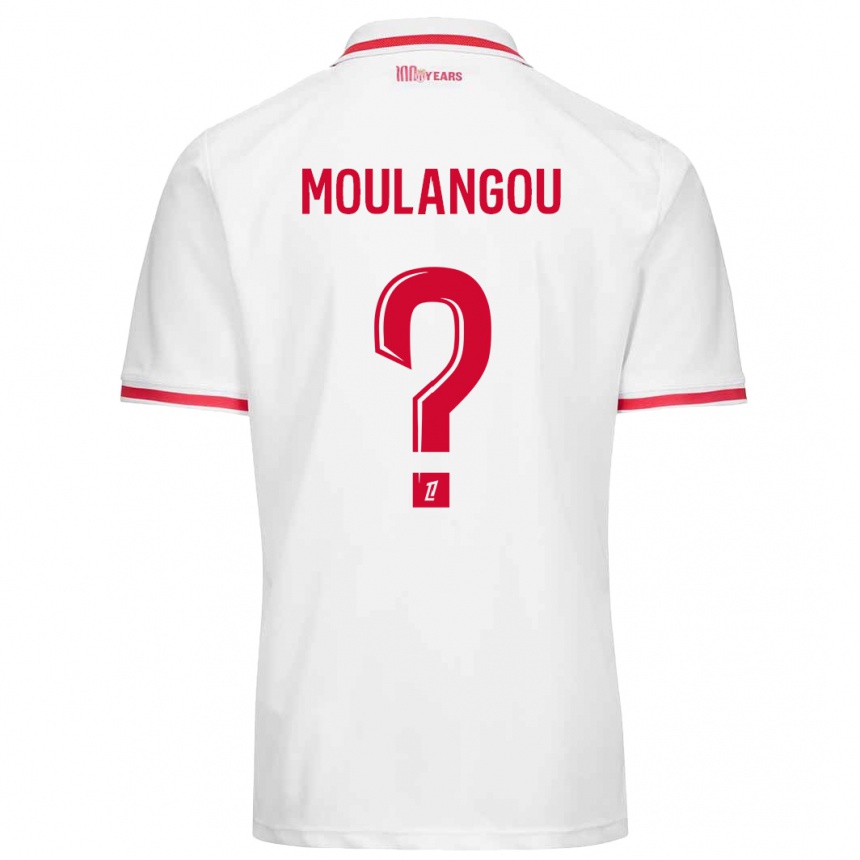 נשים כדורגל Kenan Moulangou #0 לבן אדום ג'רזי ביתית 2024/25