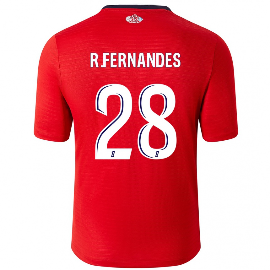 נשים כדורגל Rafael Fernandes #28 אדום לבן ג'רזי ביתית 2024/25