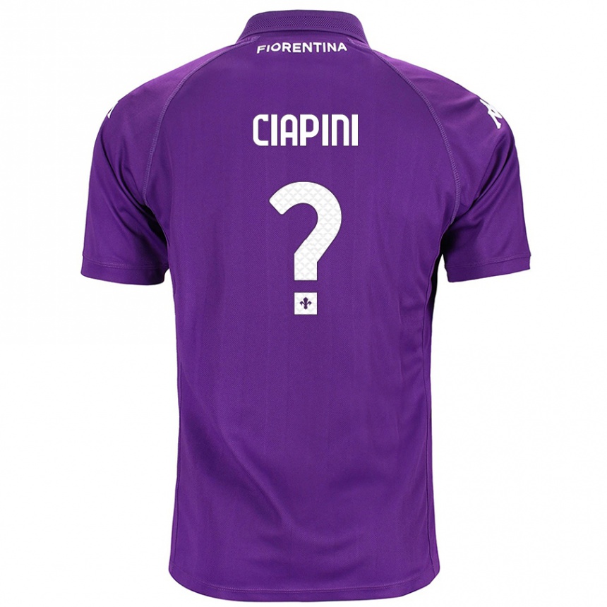 נשים כדורגל Adriano Ciapini #0 סָגוֹל ג'רזי ביתית 2024/25