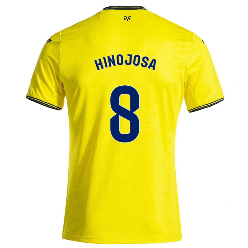 נשים כדורגל Sergio Hinojosa #8 צהוב שחור ג'רזי ביתית 2024/25