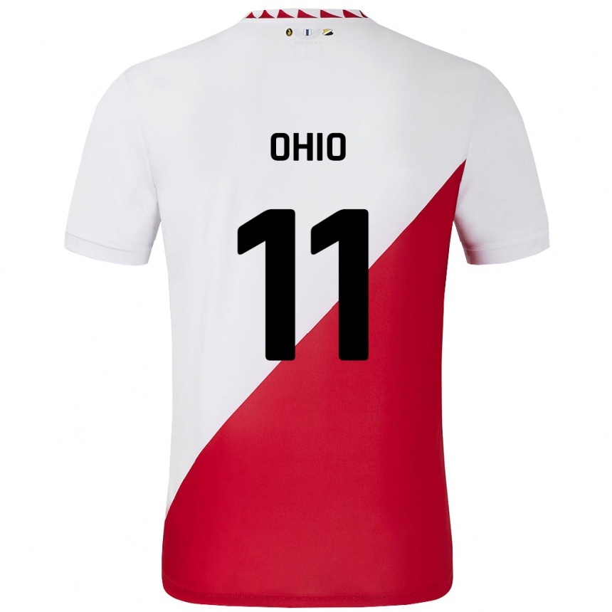 נשים כדורגל Noah Ohio #11 לבן אדום ג'רזי ביתית 2024/25