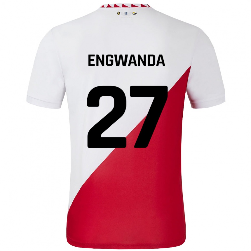 נשים כדורגל Alonzo Engwanda #27 לבן אדום ג'רזי ביתית 2024/25