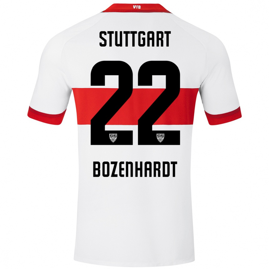 נשים כדורגל Laura Bozenhardt #22 לבן אדום ג'רזי ביתית 2024/25
