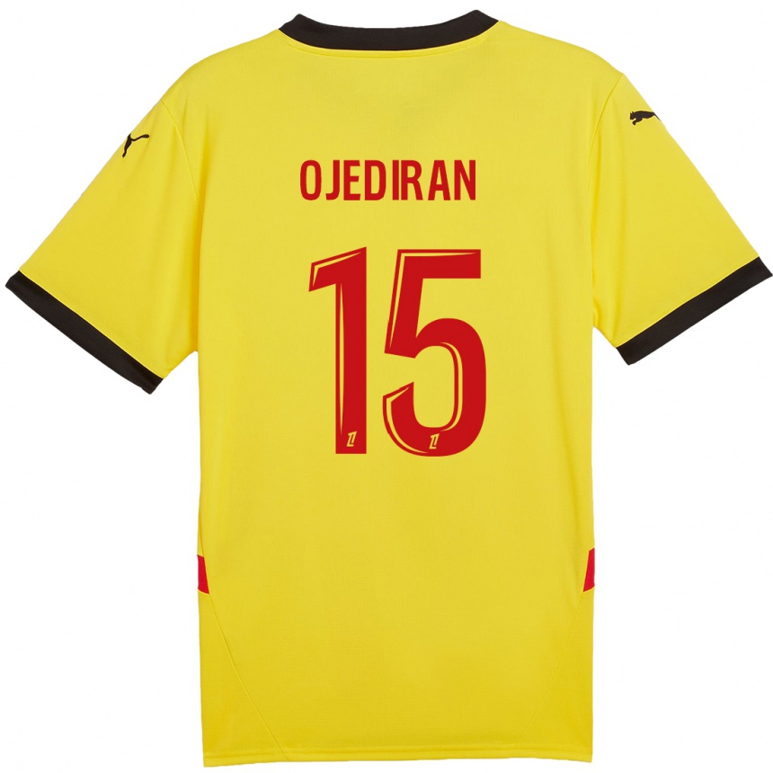 נשים כדורגל Hamzat Ojediran #15 צהוב אדום ג'רזי ביתית 2024/25
